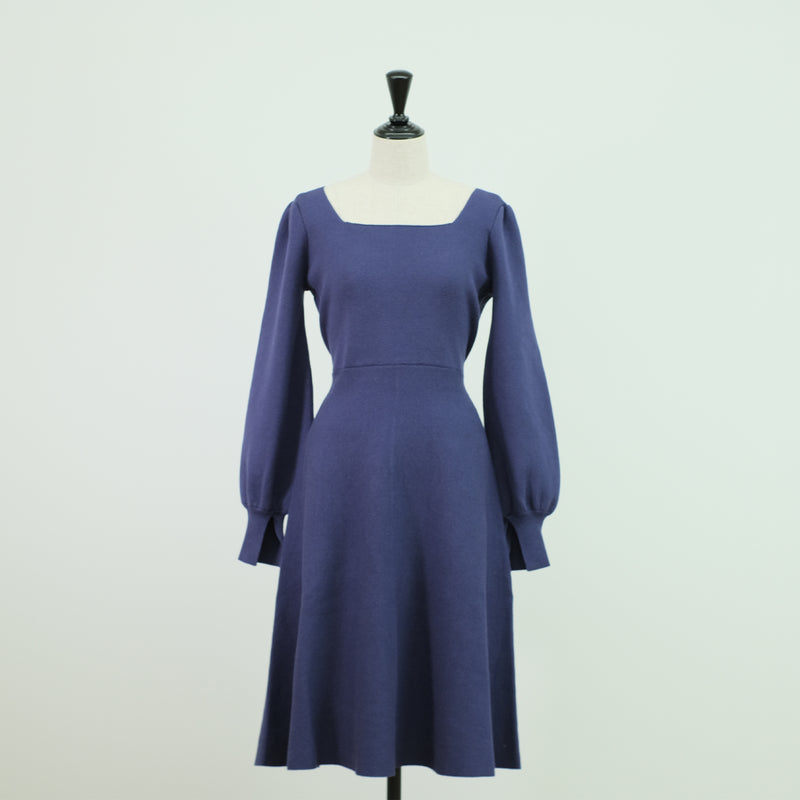 ブリティッシュフレアドレス(ダークブルー)／British Flared Dress(dark blue)